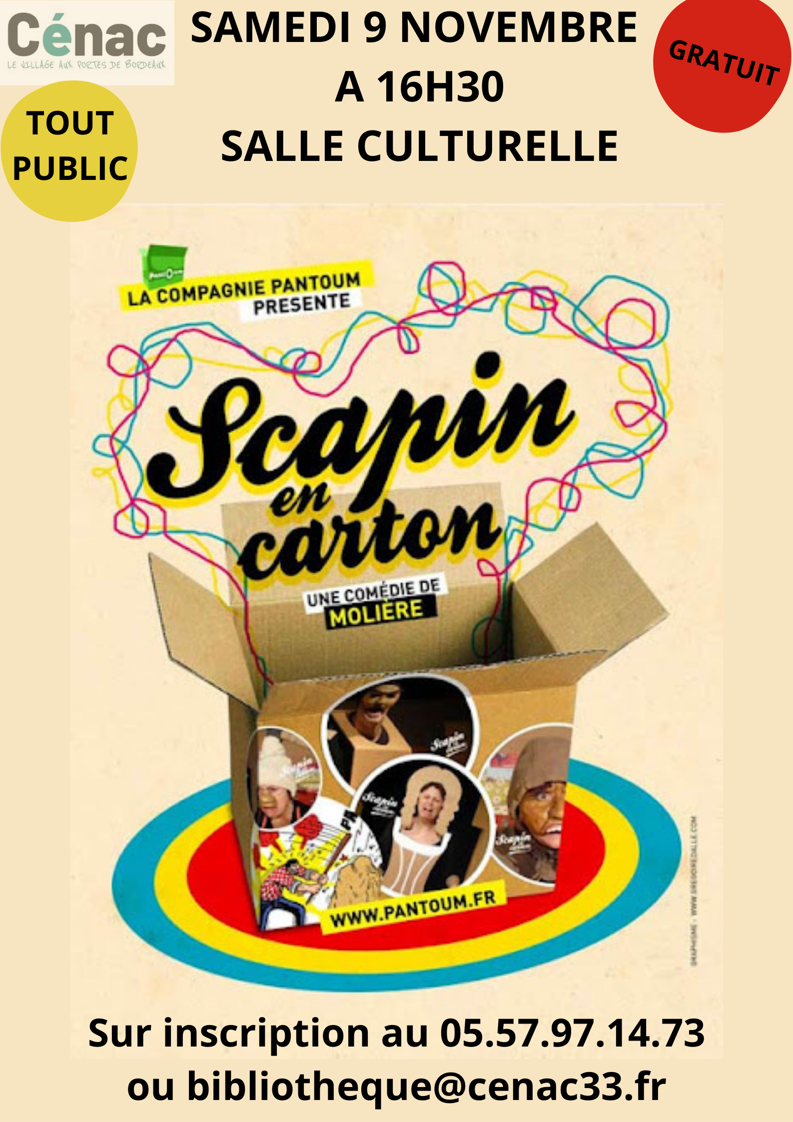 Spectacle "Scapin en carton"