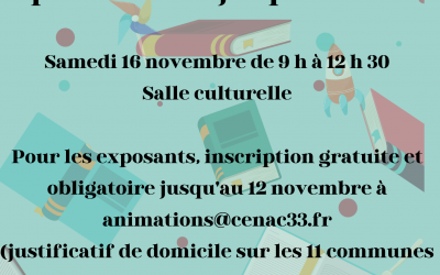 Bourse aux jouets et aux livres pour enfant jusqu’à 14 ans